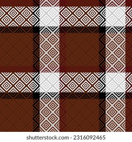 Tartan Seamless Pattern. Checker Pattern Template for Design Ornament. Seamless Fabric Texture.