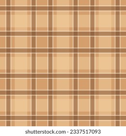 Tartan Seamless Pattern. Seamless checkered print in shades of brown and beige