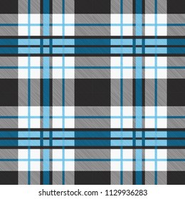 Tartan seamless pattern. Checkered texture plaid pattern. Design geometric stripes for background image or clothing fabric prints, home textile, wallpaper, wrapping etc. Vector illustration.
