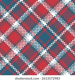 Tartan Seamless Pattern. Classic Plaid Tartan Traditional Scottish Woven Fabric. Lumberjack Shirt Flannel Textile. Pattern Tile Swatch Included.