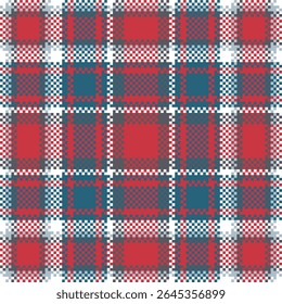 Padrão sem emenda Tartan. Tartan Tradicional tecido escocês clássico xadrez. Camisa Lumberjack Flannel Têxtil. Amostra De Bloco Padrão Incluída.