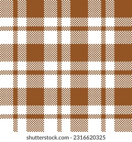 Tartan Seamless Pattern. Classic Scottish Tartan Design. Traditional Scottish Woven Fabric. Lumberjack Shirt Flannel Textile. Pattern Tile Swatch Included.