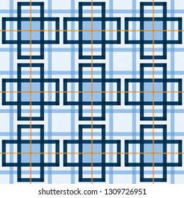 Tartan seamless pattern fabric background.