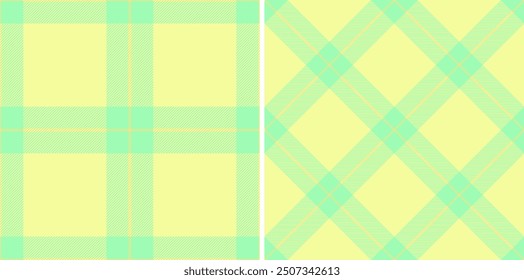 Tartan nahtloses Muster von Textur-Check mit einem karierten textilen Vektorhintergrund. Set in Regenbogenfarben für breites Gitterpapier.