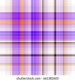 Tartan seamless pattern in lila, yellow and white tones, vector illustration


