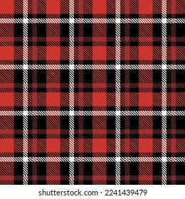 Tartan seamless pattern. Plaid texture vector.