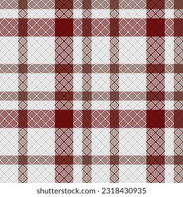 Tartan Seamless Pattern. Tartan Plaid Vector Seamless Pattern. Traditional Scottish Woven Fabric. Lumberjack Shirt Flannel Textile. Pattern Tile Swatch Included.