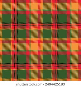 Tartan Seamless Pattern. Tartan Plaid Vector Seamless Pattern. Traditional Scottish Woven Fabric. Lumberjack Shirt Flannel Textile. Pattern Tile Swatch Included.