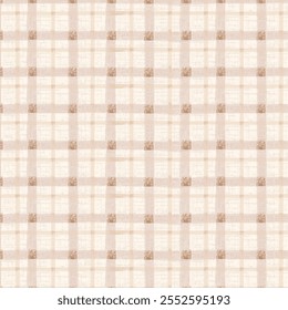 Tartan seamless pattern Plaid vector with pastel brown and white for print wallpaper textile for checkered background checkered tablecloth.
