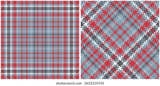 Padrão sem emenda Tartan. Tartan Plaid Vetor Padrão Sem Costura. Vetor de ilustração de tartan sem costura definido para lenço, cobertor, outro moderno primavera verão outono inverno tecido de férias impressão.