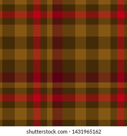Tartan Seamless Pattern in Red,Yellow and Green . Texture for plaid, tablecloths, clothes, shirts, dresses, paper, bedding, blankets, quilts and other textile products. Vector illustration EPS 10