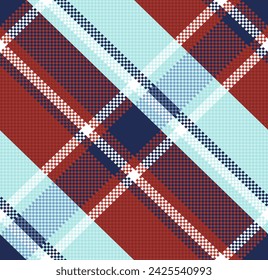 Tartan seamless pattern. Repeating design element for printing on fabric. Textile industry. Abstract ornaments in traditional style. Wallpaper and texture. Cartoon flat vector illustration