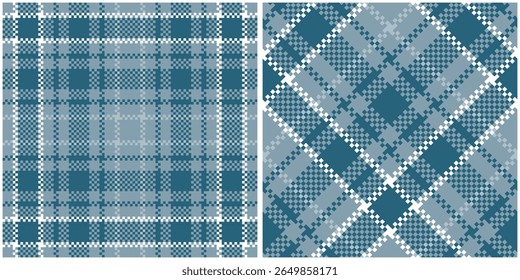 Padrão sem emenda Tartan. Escocês Xadrez, Tecido Tecido Escocês Tradicional. Camisa Lumberjack Flannel Têxtil. Amostra De Bloco Padrão Incluída.