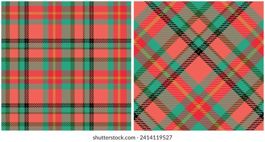 Tartan Nahtloses Muster. Sweet Checker Muster Template für Design-Ornament. Nahtlose Stoffstruktur.
