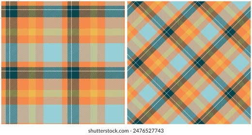 Tartan Seamless Pattern. Sweet Checker Pattern Seamless Tartan Illustration Vector Set for Scarf, Blanket, Other Modern Spring Summer Autumn Winter Holiday Fabric Print.