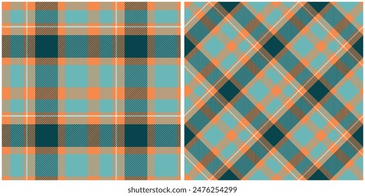 Tartan Seamless Pattern. Sweet Checkerboard Pattern Seamless Tartan Illustration Vector Set for Scarf, Blanket, Other Modern Spring Summer Autumn Winter Holiday Fabric Print.