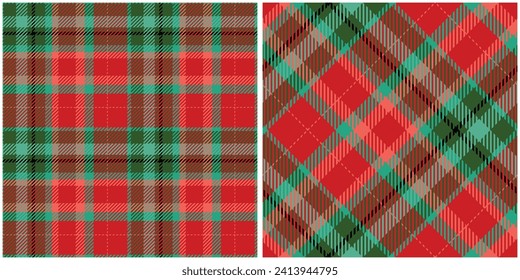 Tartan Seamless Pattern. Sweet Pastel Plaid Pattern Seamless Tartan Illustration Vector Set for Scarf, Blanket, Other Modern Spring Summer Autumn Winter Holiday Fabric Print.