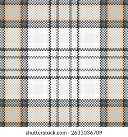 Padrão sem emenda Tartan. Tecido De Tecido Escocês Tradicional De Plaids De Pastel Doce. Camisa Lumberjack Flannel Têxtil. Amostra De Bloco Padrão Incluída.