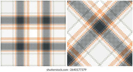 Tartan Seamless Pattern. Sweet Pastel Plaid Pattern Traditional Scottish Woven Fabric. Lumberjack Shirt Flannel Textile. Pattern Tile Swatch Included.