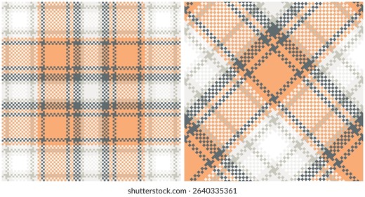 Tartan Seamless Pattern. Sweet Pastel Plaid Pattern Template for Design Ornament. Seamless Fabric Texture.