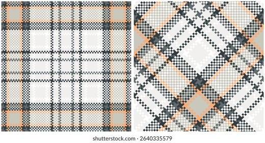 Tartan Seamless Pattern. Sweet Pastel Plaids Pattern Traditional Scottish Woven Fabric. Lumberjack Shirt Flannel Textile. Pattern Tile Swatch Included.