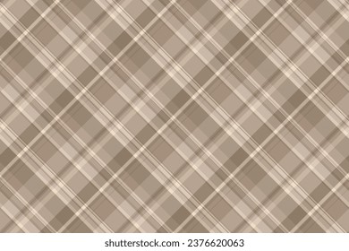 Tartán patrón sin fisuras de vectores de tela de textura con un fondo transparente de color pastel y claro.