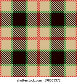 Tartan Seamless Pattern. Trendy Illustration for Wallpapers. Seamless Tartan Tiles. Suits for Decorative Paper, Fashion Design and House Interior Design, as Well as for Hand Crafts 