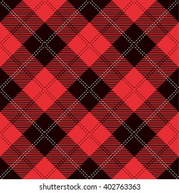 Tartan Seamless Pattern. Trendy Illustration for Wallpapers. Seamless Tartan Tiles. Suits for Decorative Paper, Fashion Design and House Interior Design, as Well as for Hand Crafts 