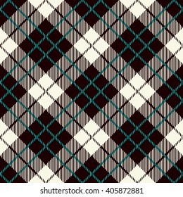 Tartan Seamless Pattern. Trendy Illustration for Wallpapers. Seamless Tartan Tiles. Suits for Decorative Paper, Fashion Design and House Interior Design, as Well as for Hand Crafts 