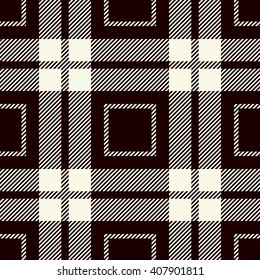 Tartan Seamless Pattern. Trendy Illustration for Wallpapers. Seamless Tartan Tiles. Suits for Decorative Paper, Fashion Design and House Interior Design, as Well as for Hand Crafts 
