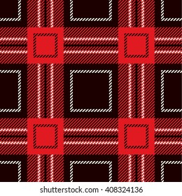 Tartan Seamless Pattern. Trendy Illustration for Wallpapers. Seamless Tartan Tiles. Suits for Decorative Paper, Fashion Design and House Interior Design, as Well as for Hand Crafts 
