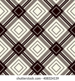 Tartan Seamless Pattern. Trendy Illustration for Wallpapers. Seamless Tartan Tiles. Suits for Decorative Paper, Fashion Design and House Interior Design, as Well as for Hand Crafts 