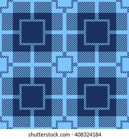 Tartan Seamless Pattern. Trendy Illustration for Wallpapers. Seamless Tartan Tiles. Suits for Decorative Paper, Fashion Design and House Interior Design, as Well as for Hand Crafts 