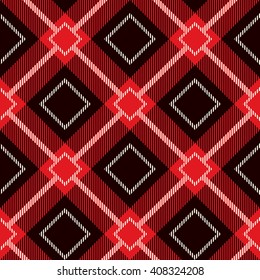 Tartan Seamless Pattern. Trendy Illustration for Wallpapers. Seamless Tartan Tiles. Suits for Decorative Paper, Fashion Design and House Interior Design, as Well as for Hand Crafts 