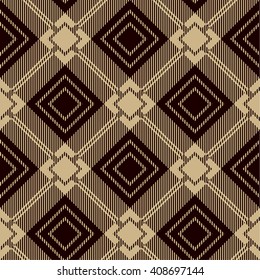 Tartan Seamless Pattern. Trendy Illustration for Wallpapers. Seamless Tartan Tiles. Suits for Decorative Paper, Fashion Design and House Interior Design, as Well as for Hand Crafts 