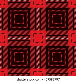Tartan Seamless Pattern. Trendy Illustration for Wallpapers. Seamless Tartan Tiles. Suits for Decorative Paper, Fashion Design and House Interior Design, as Well as for Hand Crafts 