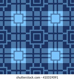 Tartan Seamless Pattern. Trendy Illustration for Wallpapers. Seamless Tartan Tiles. Suits for Decorative Paper, Fashion Design and House Interior Design, as Well as for Hand Crafts 