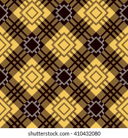 Tartan Seamless Pattern. Trendy Illustration for Wallpapers. Seamless Tartan Tiles. Suits for Decorative Paper, Fashion Design and House Interior Design, as Well as for Hand Crafts 