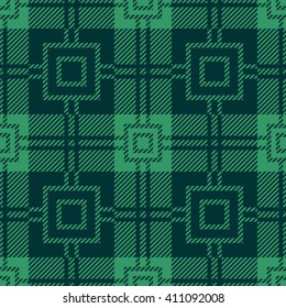 Tartan Seamless Pattern. Trendy Illustration for Wallpapers. Seamless Tartan Tiles. Suits for Decorative Paper, Fashion Design and House Interior Design, as Well as for Hand Crafts 