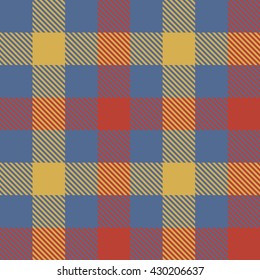 Tartan Seamless Pattern. Trendy Illustration for Wallpapers. Seamless Tartan Tiles. Suits for Decorative Paper, Fashion Design and House Interior Design, as Well as for Hand Crafts 