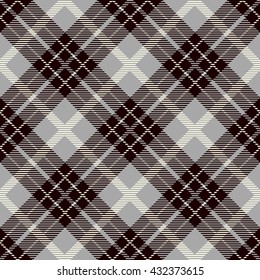 Tartan Seamless Pattern. Trendy Illustration for Wallpapers. Seamless Tartan Tiles. Suits for Decorative Paper, Fashion Design and House Interior Design, as Well as for Hand Crafts 