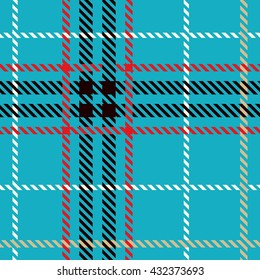 Tartan Seamless Pattern. Trendy Illustration for Wallpapers. Seamless Tartan Tiles. Suits for Decorative Paper, Fashion Design and House Interior Design, as Well as for Hand Crafts 