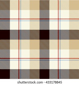 Tartan Seamless Pattern. Trendy Illustration for Wallpapers. Seamless Tartan Tiles. Suits for Decorative Paper, Fashion Design and House Interior Design, as Well as for Hand Crafts 