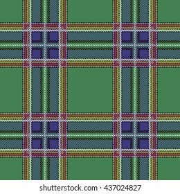 Tartan Seamless Pattern. Trendy Vector Illustration for Wallpapers. Seamless Tartan Tiles. Suits for Decorative Paper, Fashion Design and House Interior Design, as Well as for Hand Crafts 