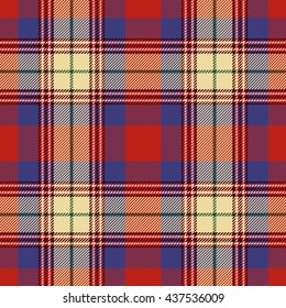 Tartan Seamless Pattern. Trendy Vector Illustration for Wallpapers. Seamless Tartan Tiles. Suits for Decorative Paper, Fashion Design and House Interior Design, as Well as for Hand Crafts 