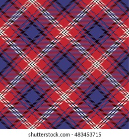 Tartan Seamless Pattern. Trendy Vector Illustration for Wallpapers. Seamless Tartan Tiles. Suits for Decorative Paper, Fashion Design and House Interior Design, as Well as for Hand Crafts 