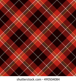 Tartan Seamless Pattern. Trendy Vector Illustration for Wallpapers. Seamless Tartan Tiles. Suits for Decorative Paper, Fashion Design and House Interior Design, as Well as for Hand Crafts 