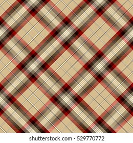 Tartan Seamless Pattern. Trendy Vector Illustration for Wallpapers. Seamless Tartan Tiles. Traditional Scottish Ornament. 