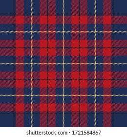 Tartan seamless pattern. Vector background