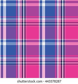 Tartan seamless pattern. Vector colorful texture. 